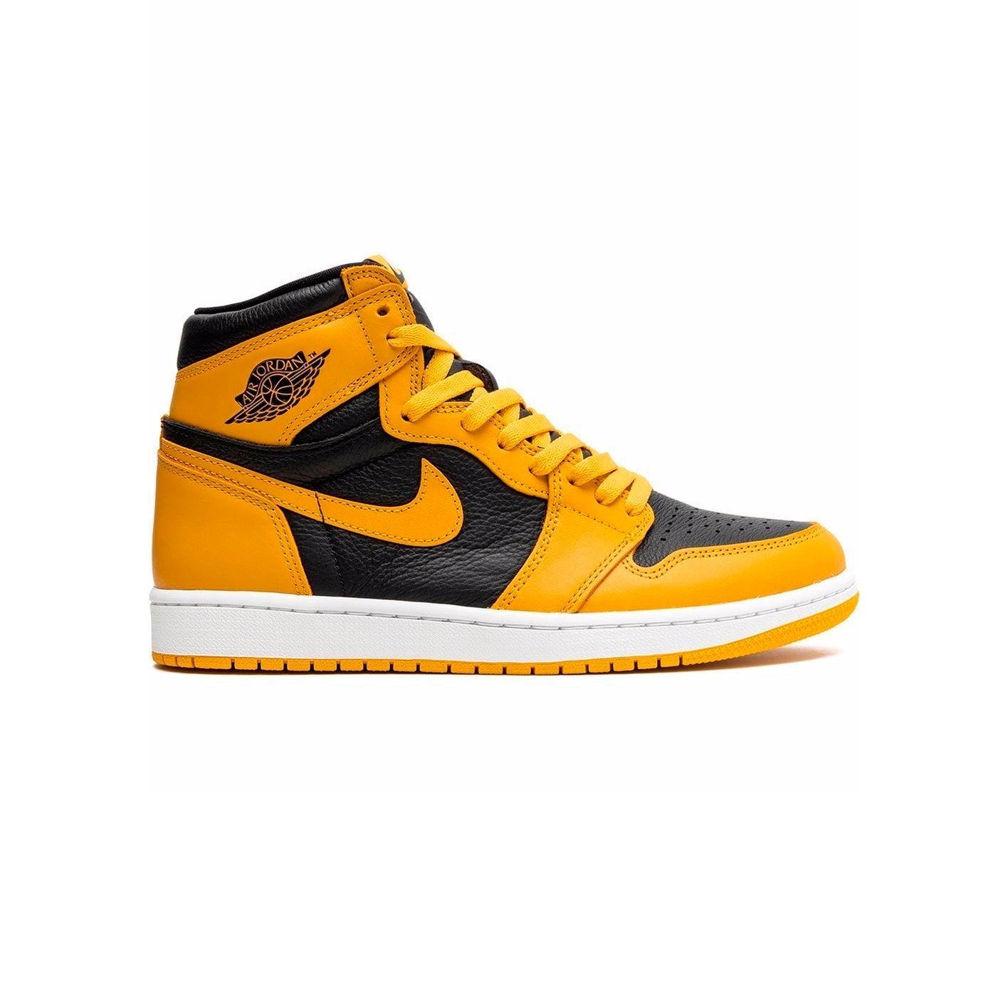 Nike Air Jordan 1 Retro High OG Gelb Schwarz Herren Damen