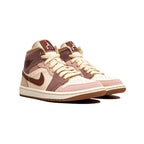 Nike Air Jordan 1 Mid Braun Rosa Smoky Mauve Retro