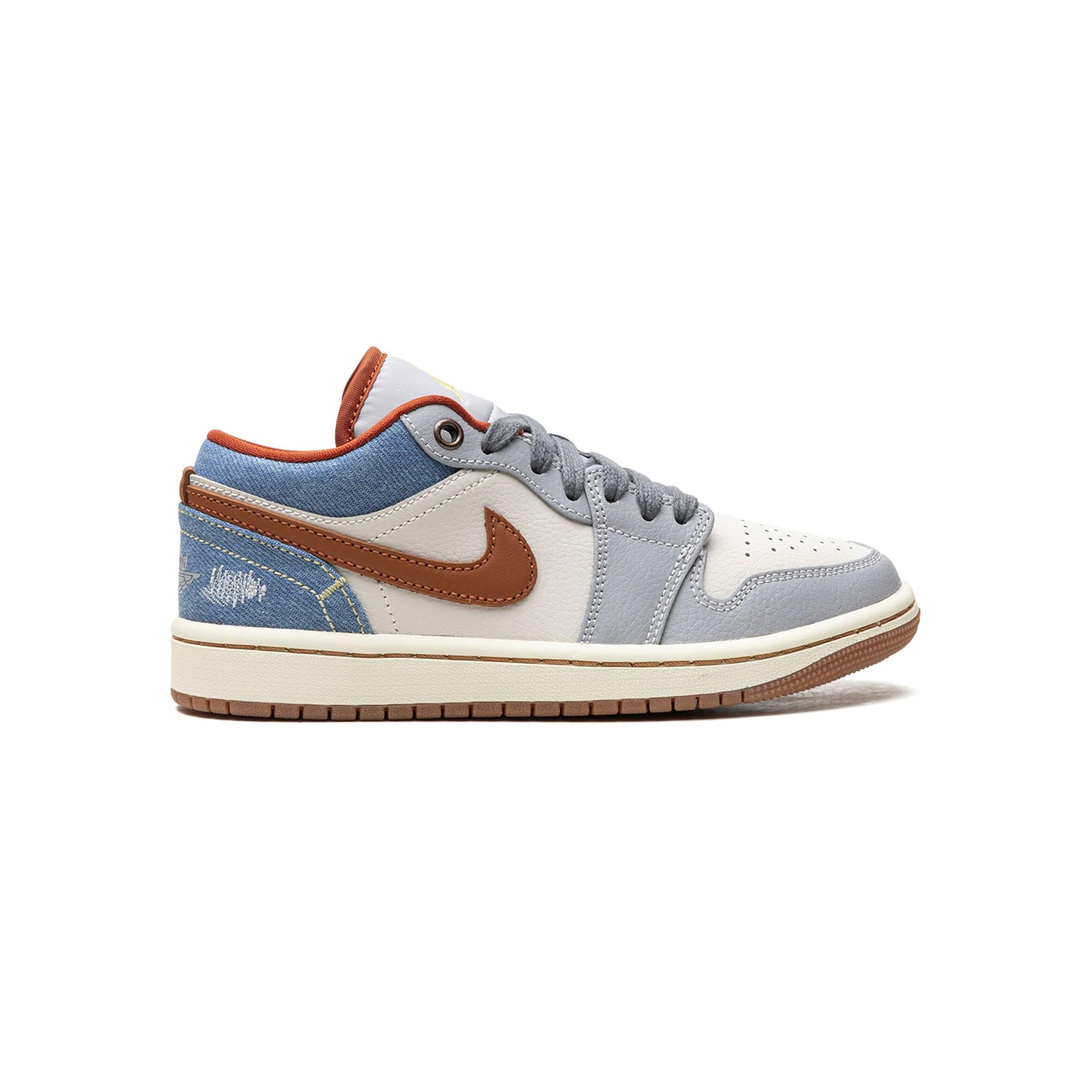Nike Air Jordan 1 Low Denim Phantom Weiß Braun Blau Herren