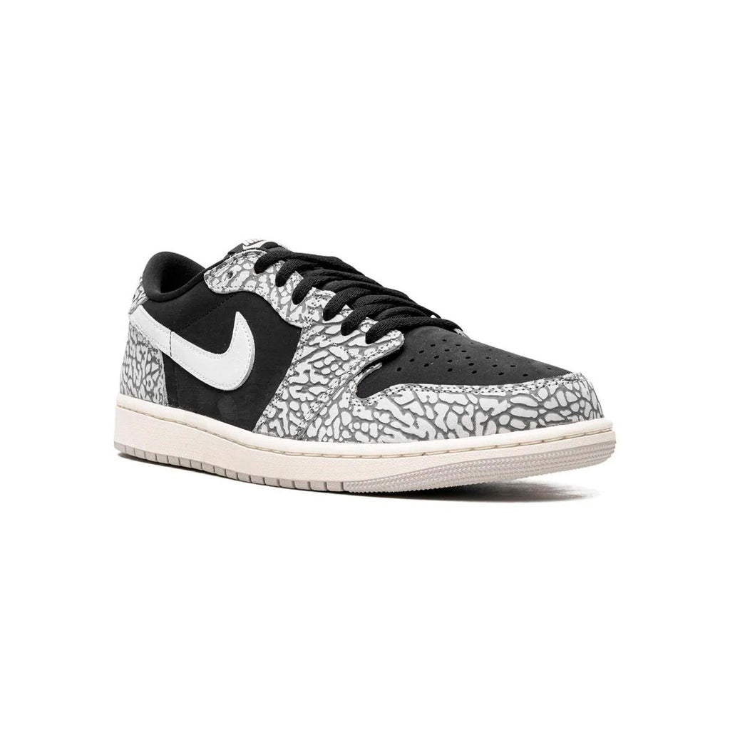 Nike Air Jordan 1 Low Retro Schwarz Cemento Grau Weiß Herren