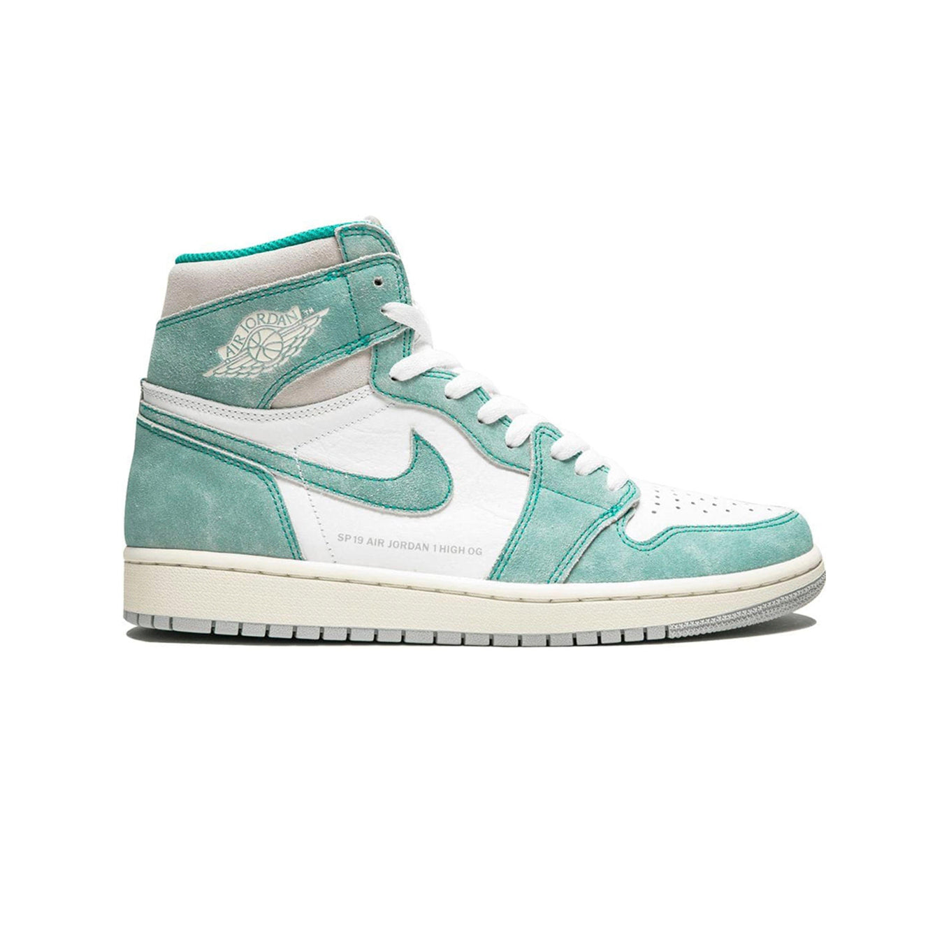 Nike Air Jordan 1 High OG Turbo Grün Leder Scamosciata