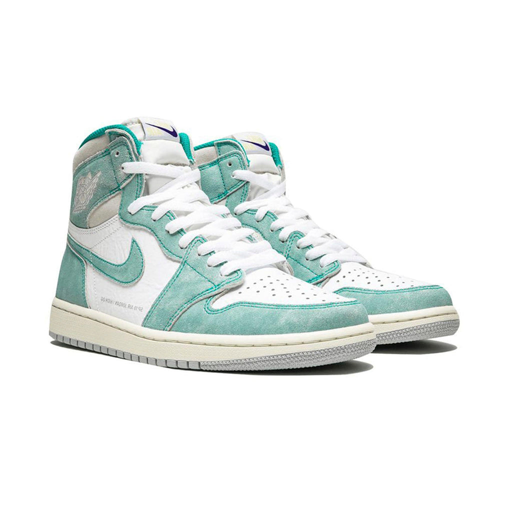 Nike Air Jordan 1 High OG Turbo Grün Leder Scamosciata