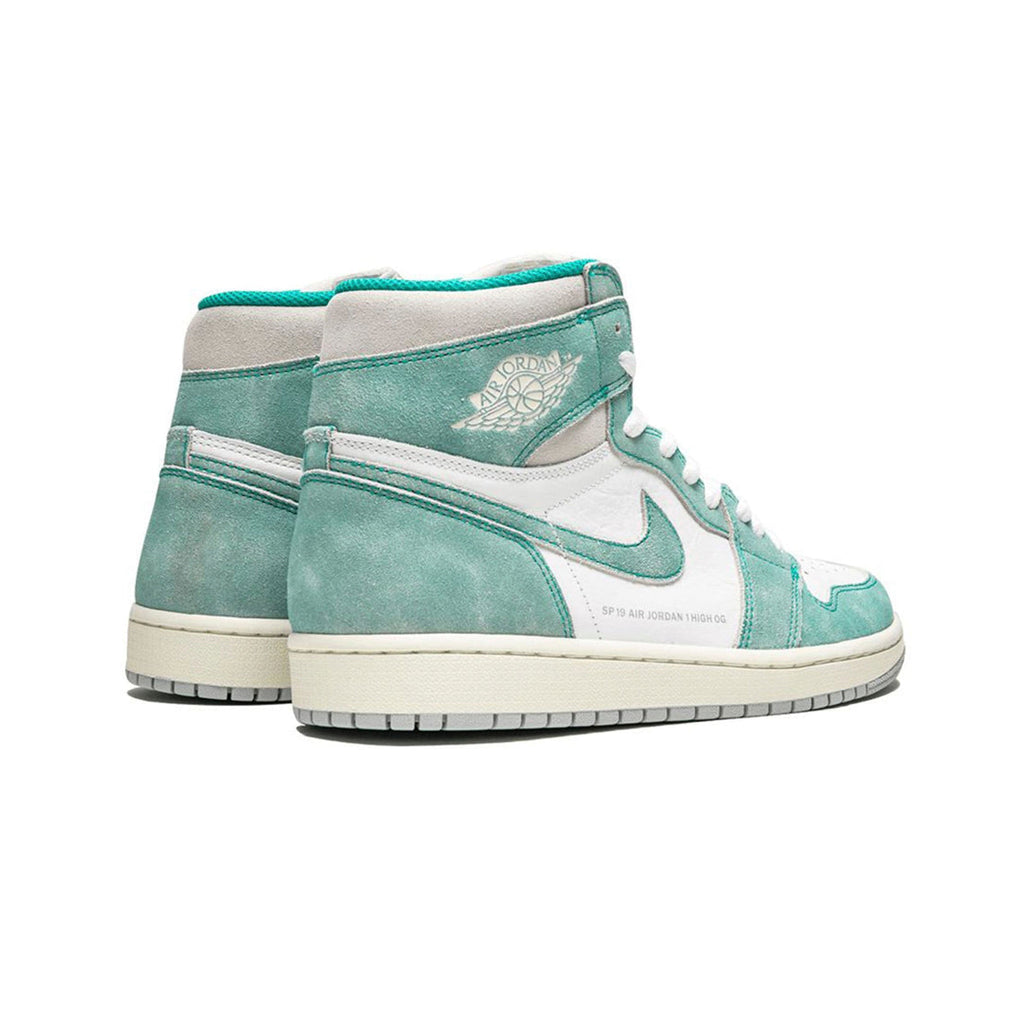 Nike Air Jordan 1 High OG Turbo Grün Leder Scamosciata