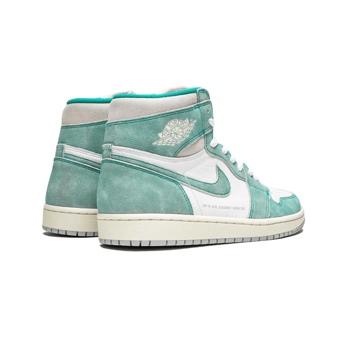 Nike Air Jordan 1 High OG Turbo Grün Leder Scamosciata
