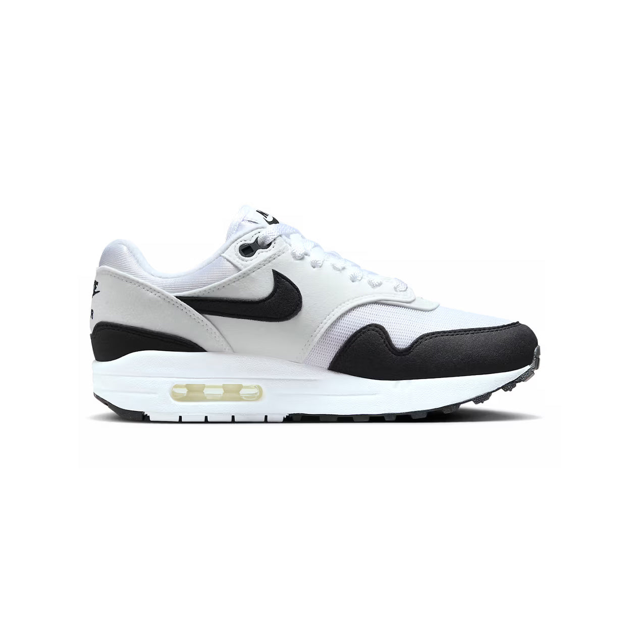 Nike Air Max 1 Weiß und Schwarz Herren Sneaker Klassisch
