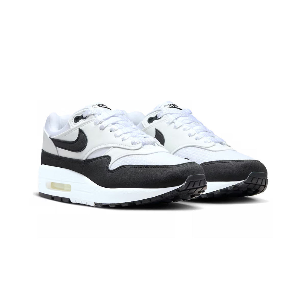 Nike Air Max 1 Weiß und Schwarz Herren Sneaker Klassisch