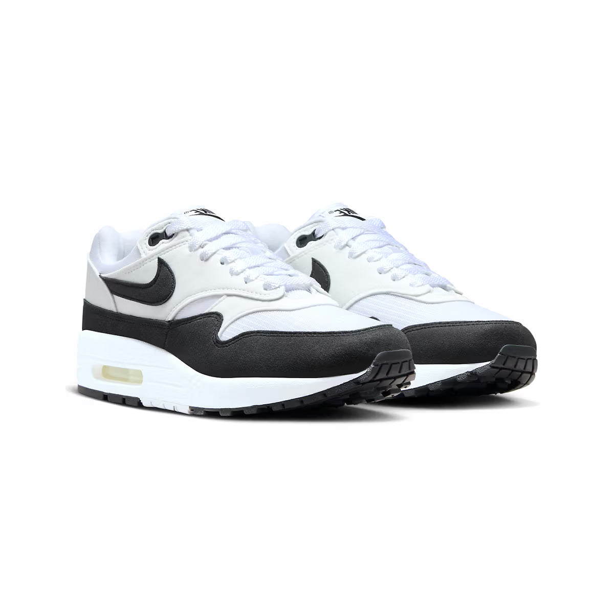 Nike Air Max 1 Weiß und Schwarz Herren Sneaker Klassisch