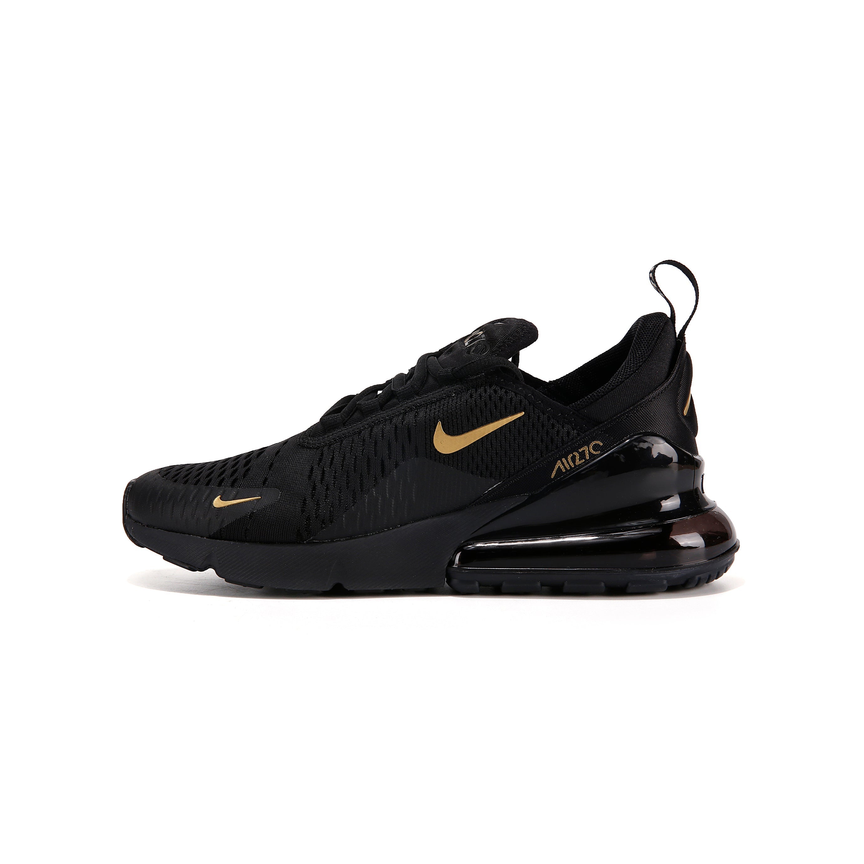 Nike Air Max 270 Schwarz Gold Herren Sneaker Modern und Elegant