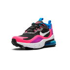Nike Air Max 270 React Schwarz mit Details Rosa Hyper und Violett Vivid