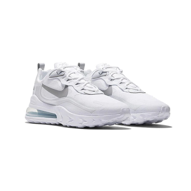 Nike Air Max 270 React Weiß mit Details Grau Fumo Hell