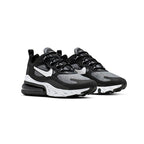Nike Air Max 270 React Schwarz mit Details Weiß und Grau