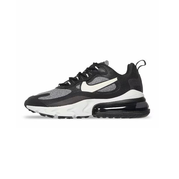 Nike Air Max 270 React Schwarz mit Details Weiß und Grau