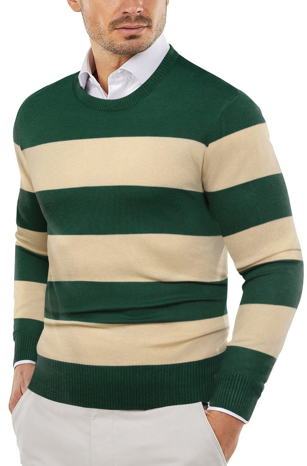 Crew Neck Slim Fit Pullover Strick Pullover