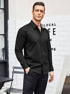 Business Lang Ärmel Slim Fit Dress Hemd