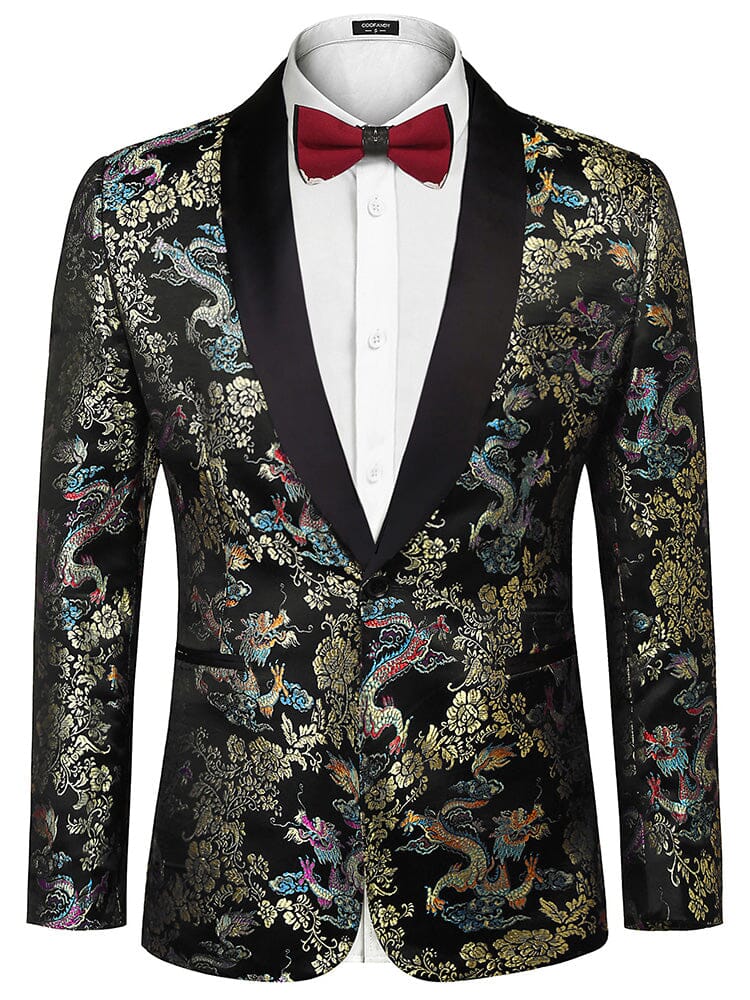 Luxus Blumen Embroidered Blazer