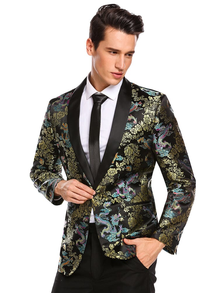 Luxus Blumen Embroidered Blazer