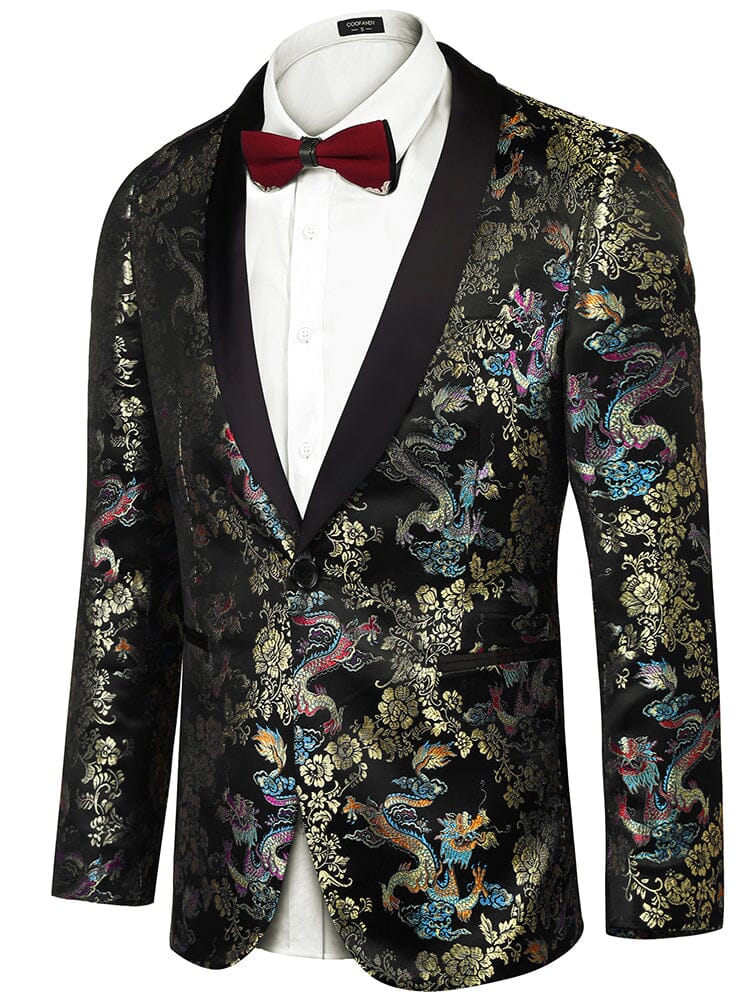 Luxus Blumen Embroidered Blazer