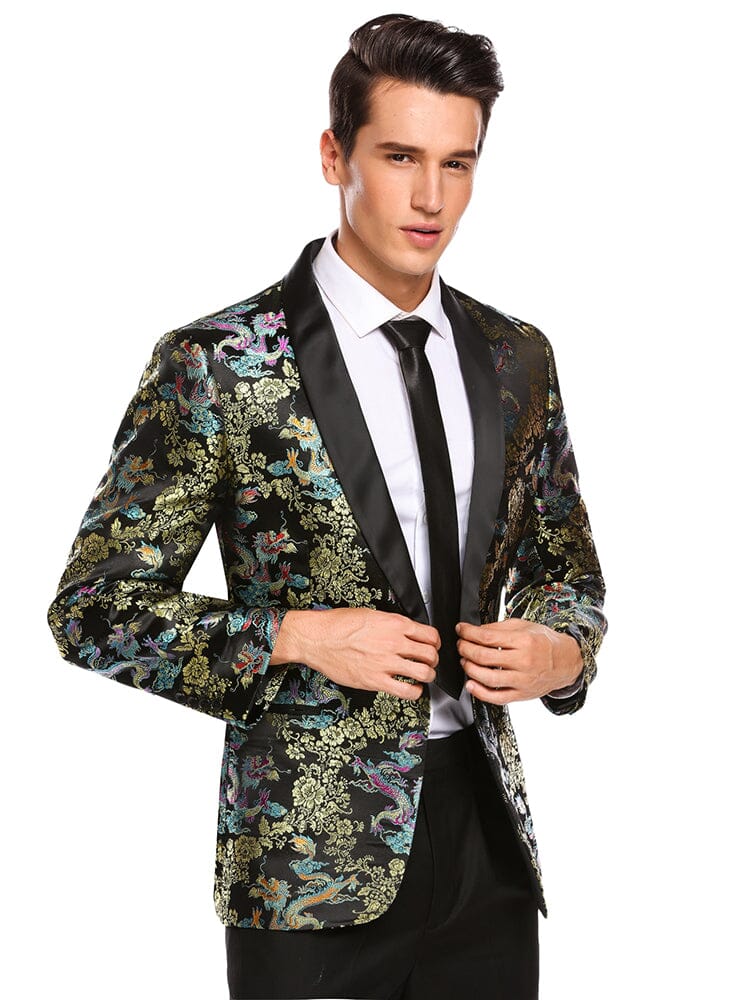 Luxus Blumen Embroidered Blazer