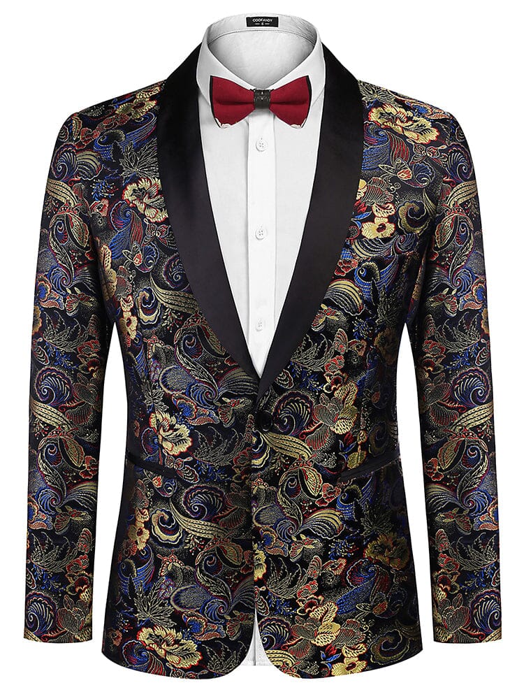 Luxus Blumen Embroidered Blazer