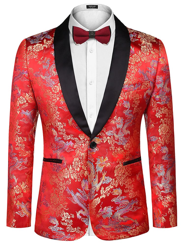 Luxus Blumen Embroidered Blazer