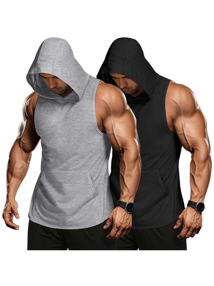 Workout 2 Packs Mit Kapuze Tank Tops