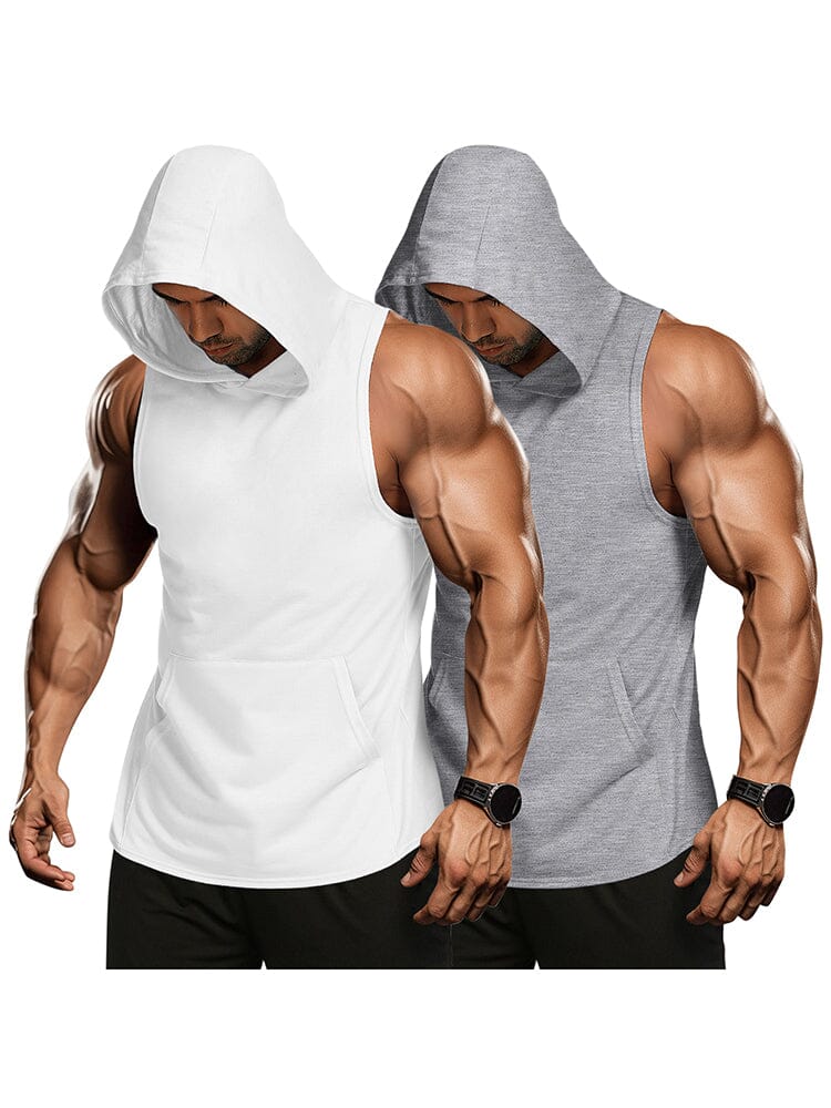 Workout 2 Packs Mit Kapuze Tank Tops
