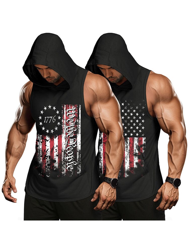 Workout 2 Packs Mit Kapuze Tank Tops