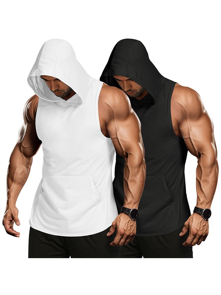 Workout 2 Packs Mit Kapuze Tank Tops