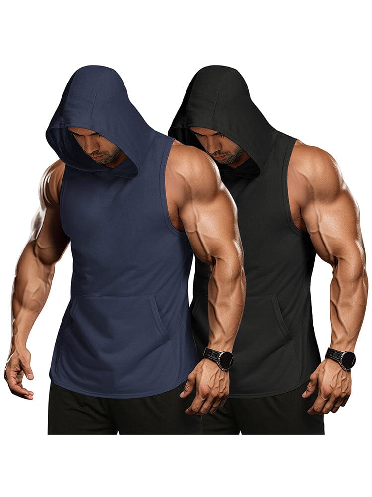 Workout 2 Packs Mit Kapuze Tank Tops