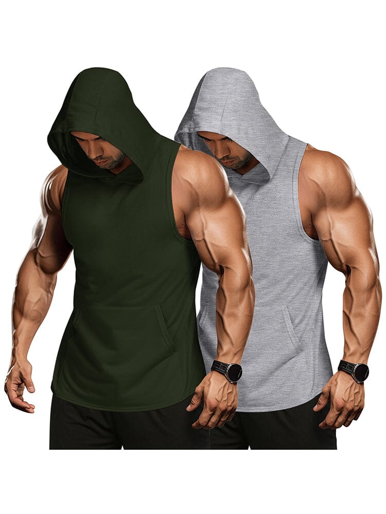 Workout 2 Packs Mit Kapuze Tank Tops
