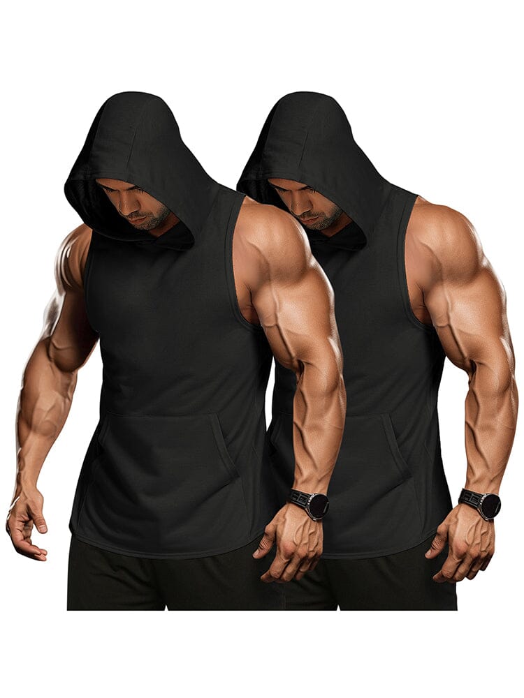 Workout 2 Packs Mit Kapuze Tank Tops