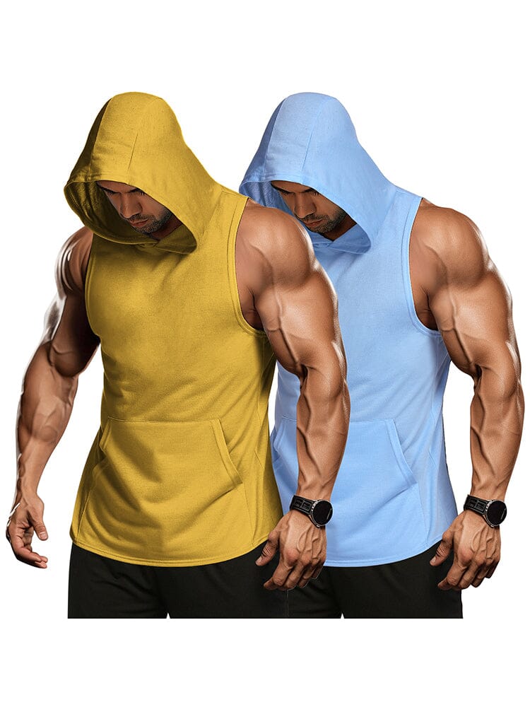 Workout 2 Packs Mit Kapuze Tank Tops