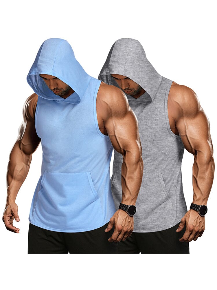 Workout 2 Packs Mit Kapuze Tank Tops