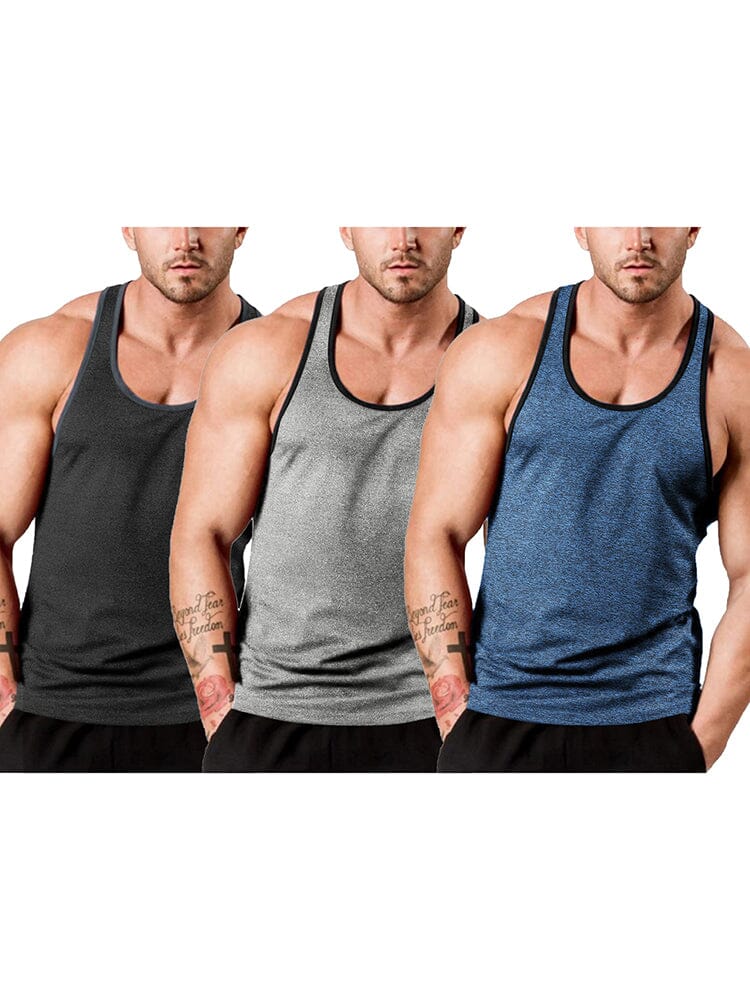Men's 3-Pack Fitness Weste