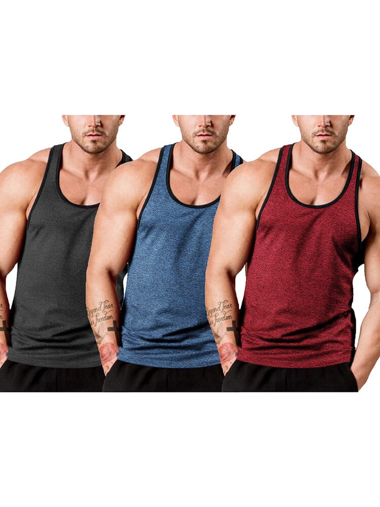 Men's 3-Pack Fitness Weste
