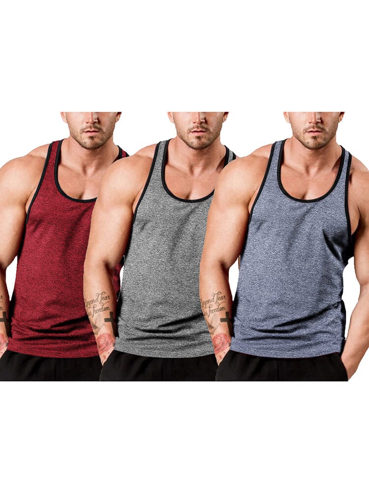 Men's 3-Pack Fitness Weste