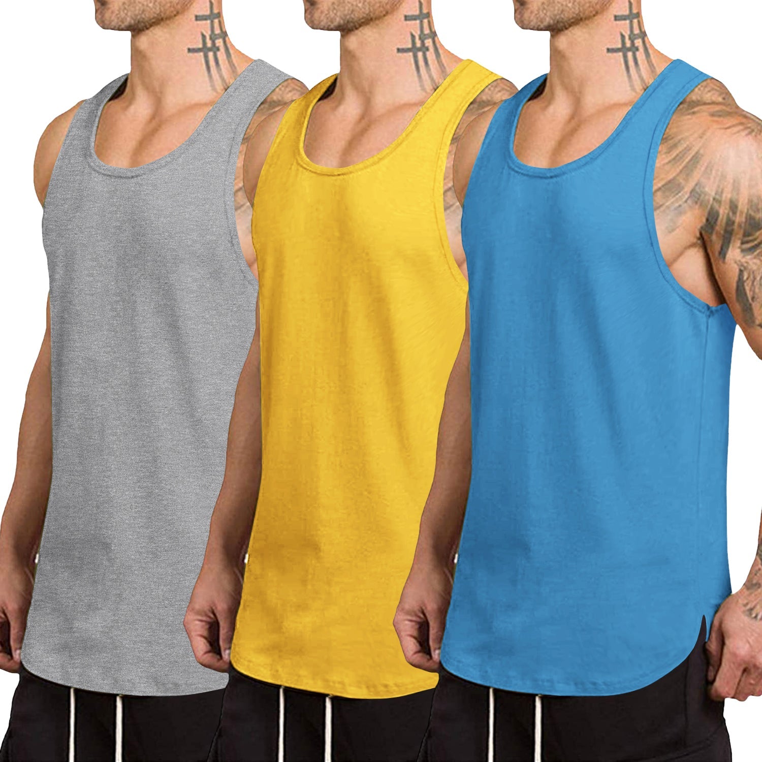 3-Pack Schnell Trocken Gym Weste