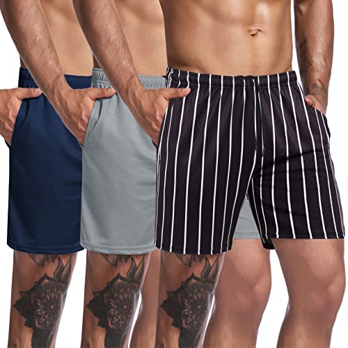 3-Pack Workout Shorts with Pocket