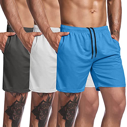 3-Pack Workout Shorts with Pocket
