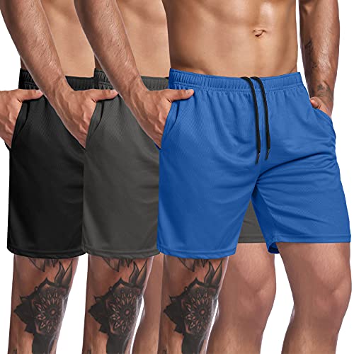 3-Pack Workout Shorts with Pocket