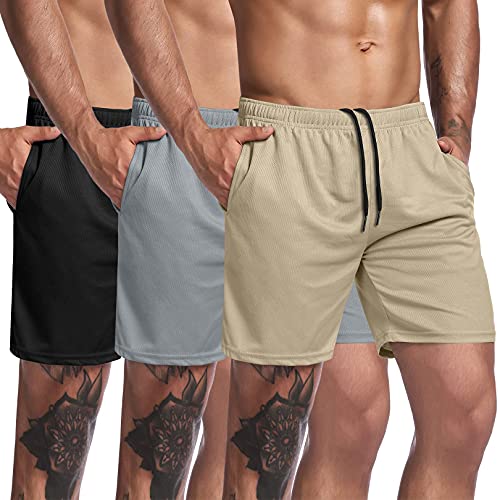 3-Pack Workout Shorts with Pocket