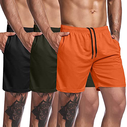 3-Pack Workout Shorts with Pocket