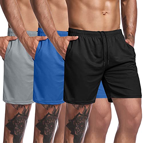 3-Pack Workout Shorts with Pocket