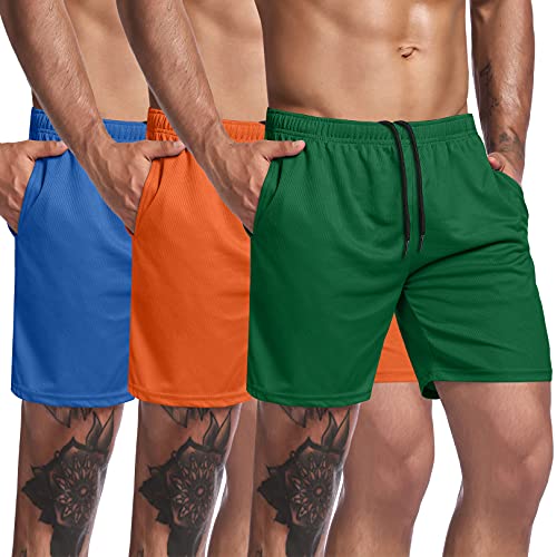 3-Pack Workout Shorts with Pocket