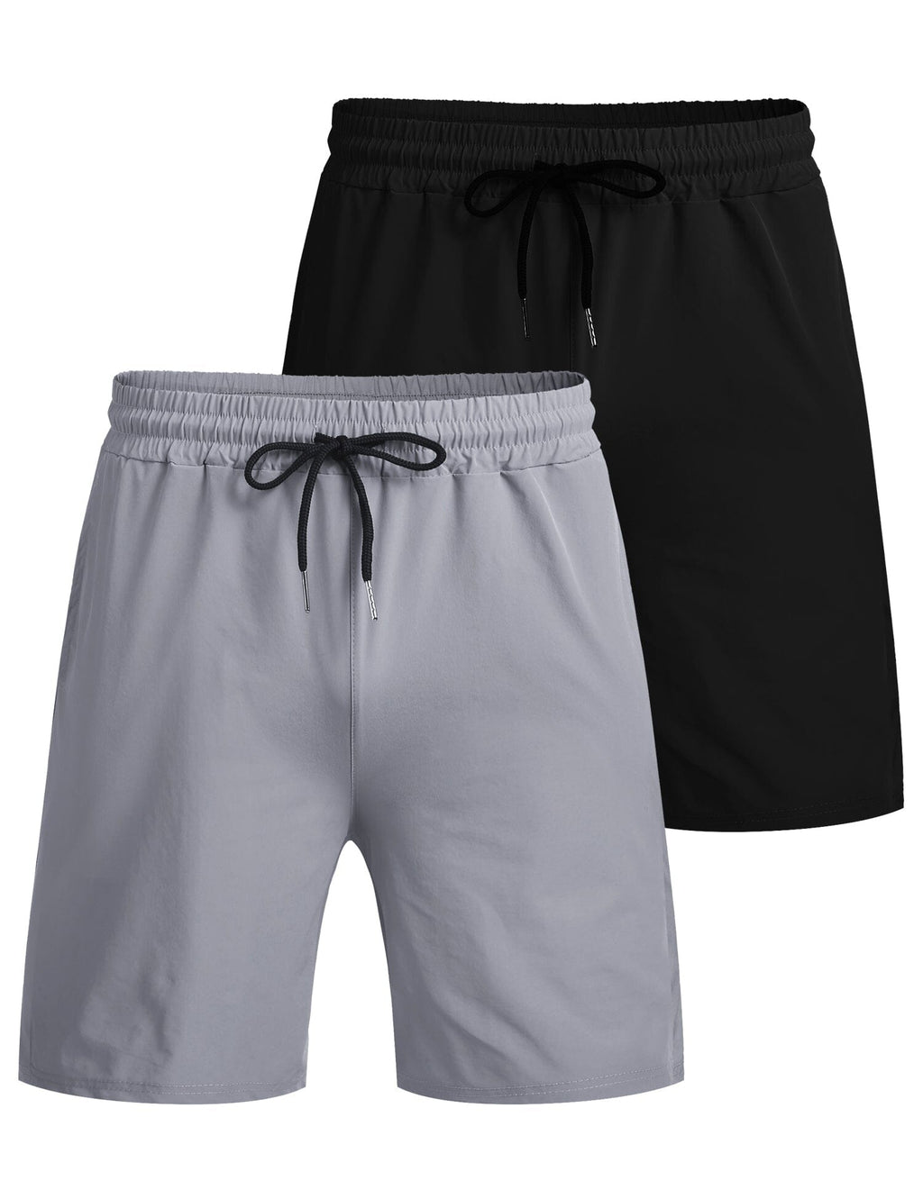 2-Pack Schnell Trocken Gym Shorts