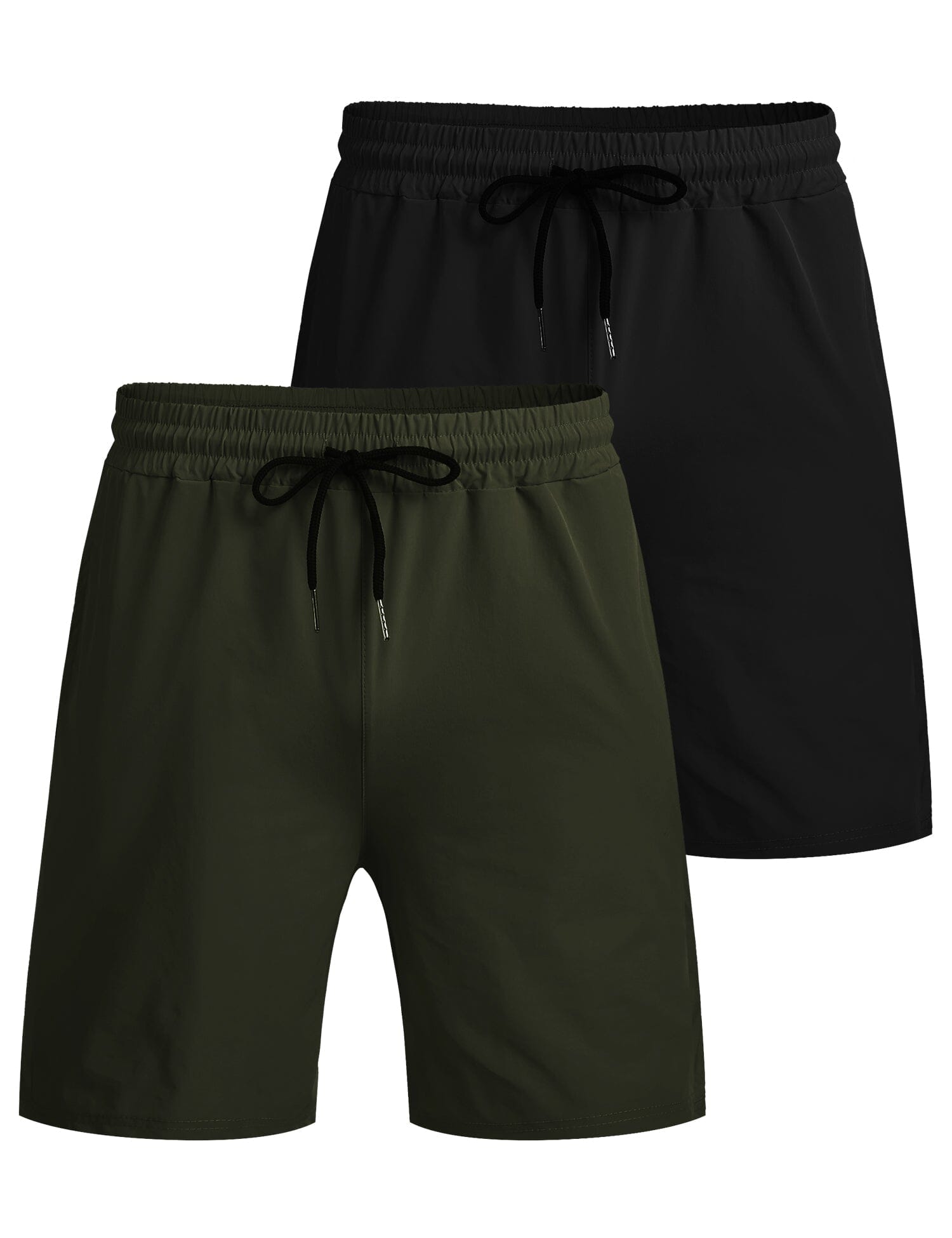 2-Pack Schnell Trocken Gym Shorts
