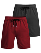 2-Pack Schnell Trocken Gym Shorts