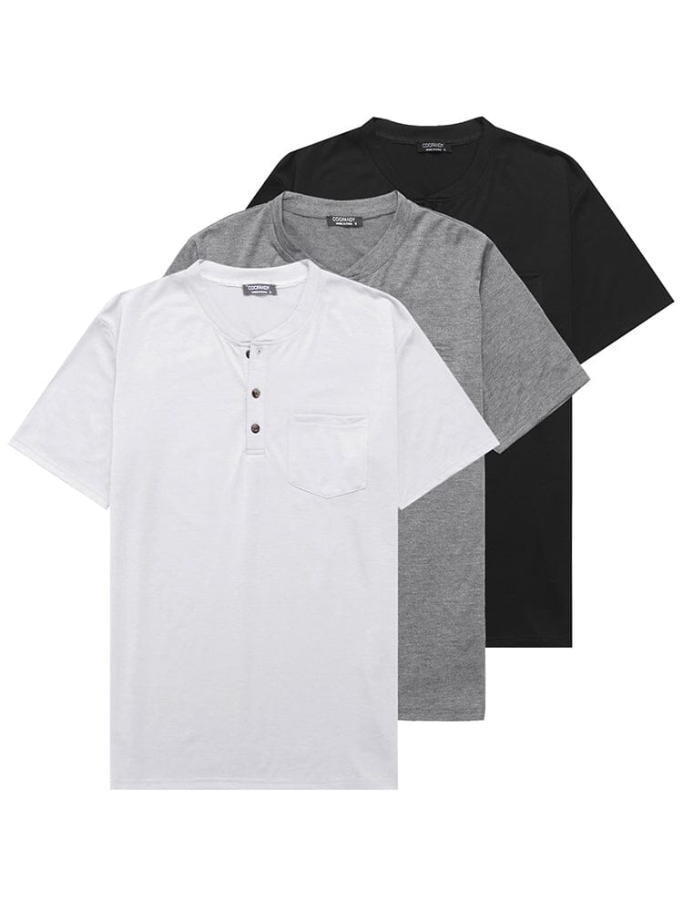 Klassisch Fit Baumwolle Hemden 3 Pack