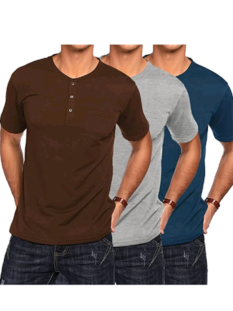 Klassisch Fit Baumwolle Hemden 3 Pack