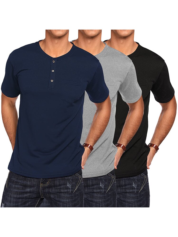 Klassisch Fit Baumwolle Hemden 3 Pack